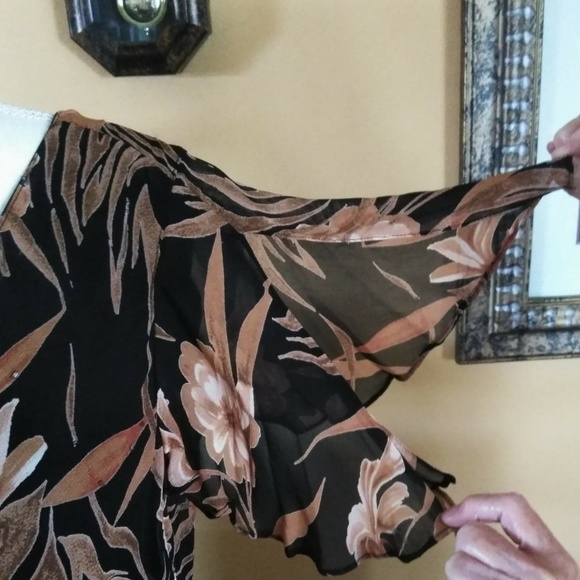 Eva Blue Womens Petite Floral Casual Dress - Picture 6 of 8